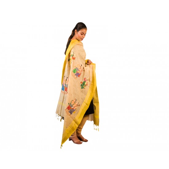 Hand Painted Patachitra Dupatta 20