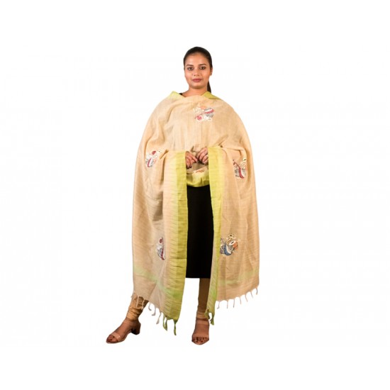 Hand Painted Patachitra Dupatta 1