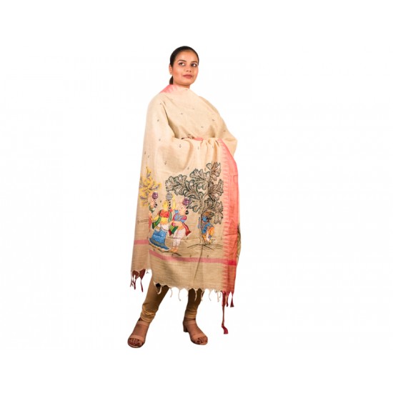 Hand Painted Patachitra Dupatta 3 Hand Painted Patachitra Dupatta 3