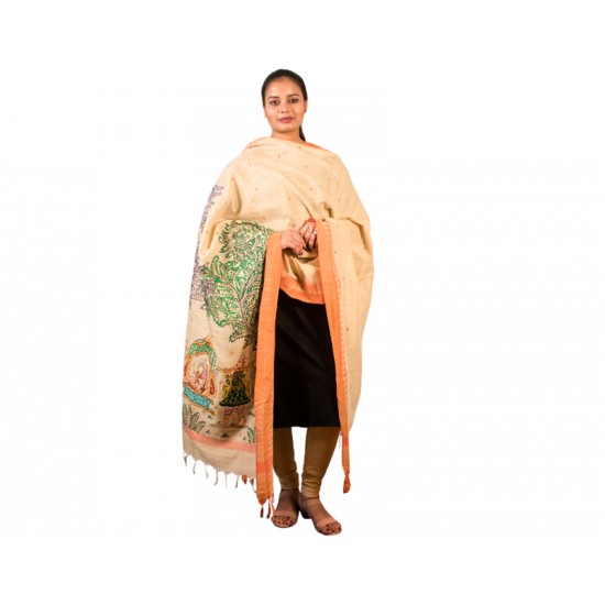 Hand Painted Patachitra Dupatta 4 Hand Painted Patachitra Dupatta 4