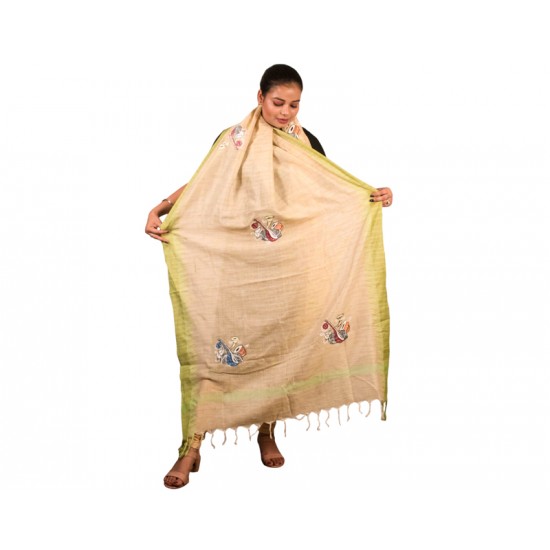 Hand Painted Patachitra Dupatta 1