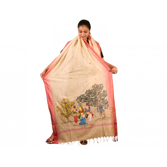 Hand Painted Patachitra Dupatta 3 Hand Painted Patachitra Dupatta 3