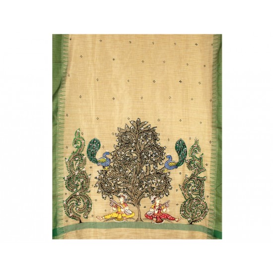 Hand Painted Patachitra Dupatta 18