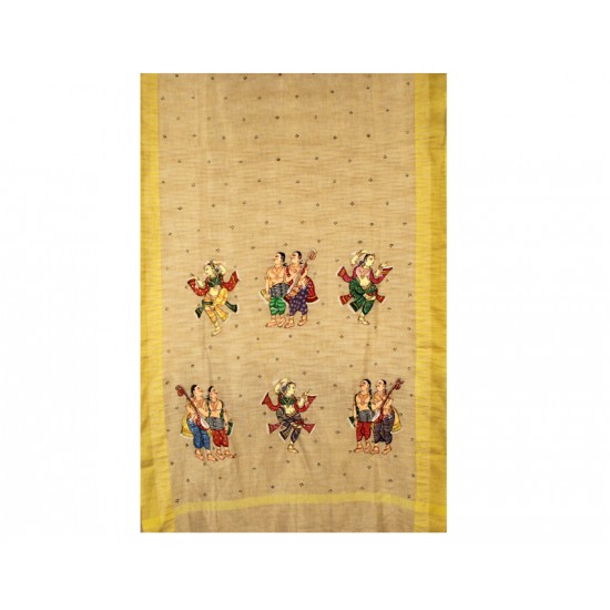 Hand Painted Patachitra Dupatta 20