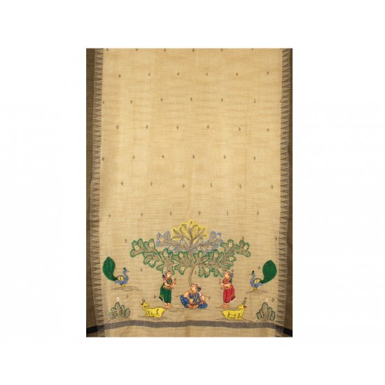 Hand Painted Patachitra Dupatta 25 Hand Painted Patachitra Dupatta 25