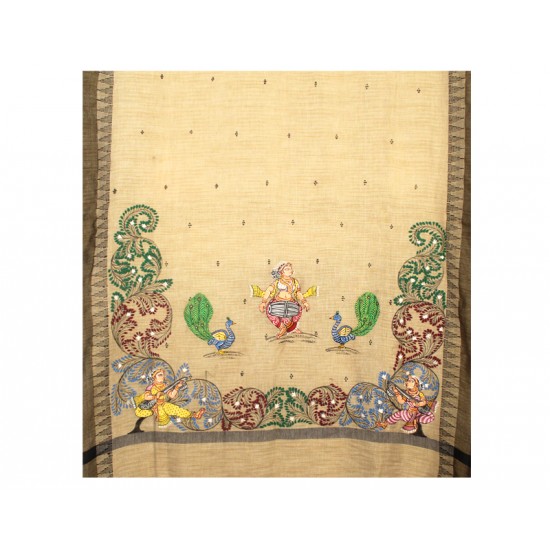 Hand Painted Patachitra Dupatta 6 Hand Painted Patachitra Dupatta 6